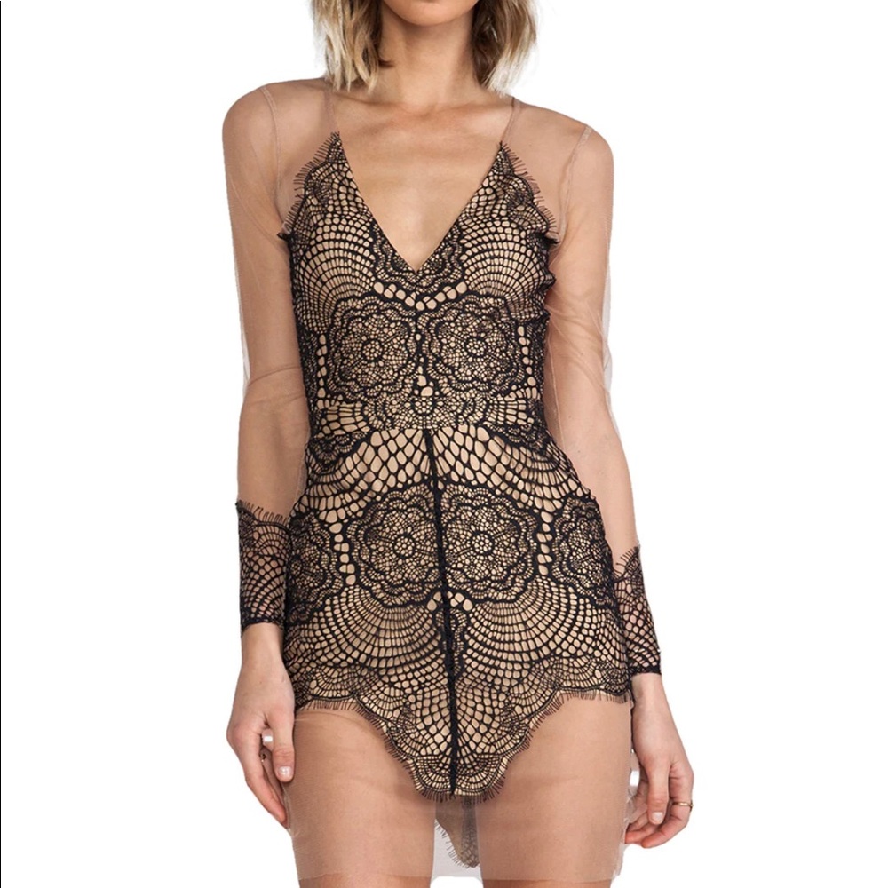 For Love and Lemons Antigua Mini Dress